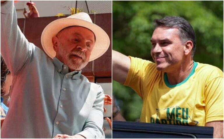 Flávio Bolsonaro e Lula disputam segundo turno