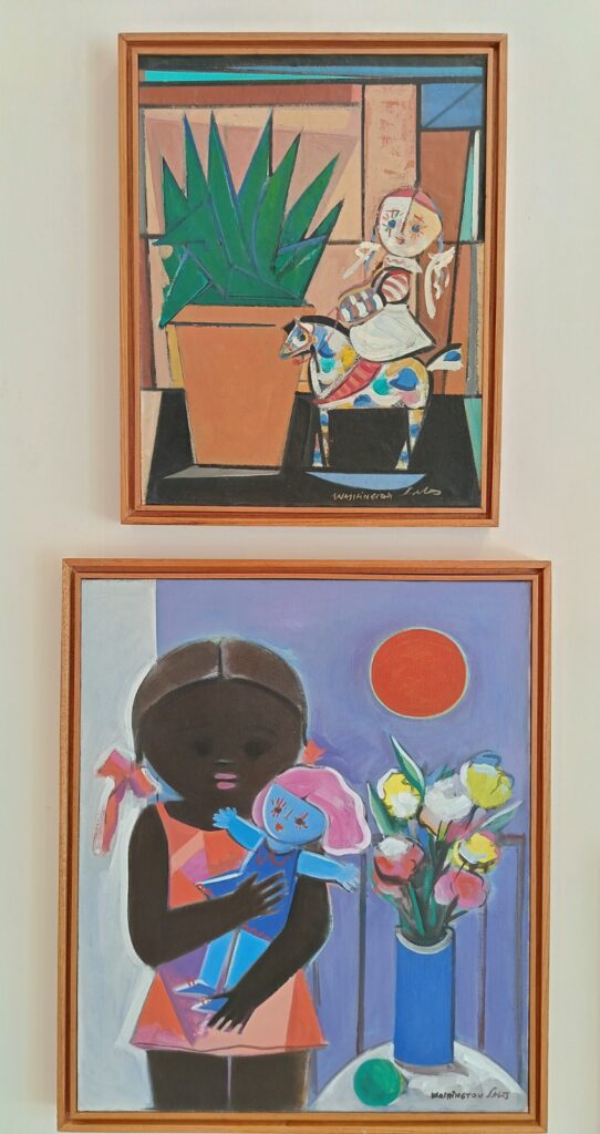 Obras de arte selecionadas pela Ernesto Bitencourt Galeria, em Salvador, retratam crianças, bonecas, brincadeiras e elementos do universo infantil.