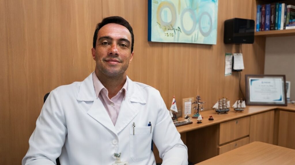 Dr. Diego Moura, radioterapeuta do Hospital Mater Dei Salvador