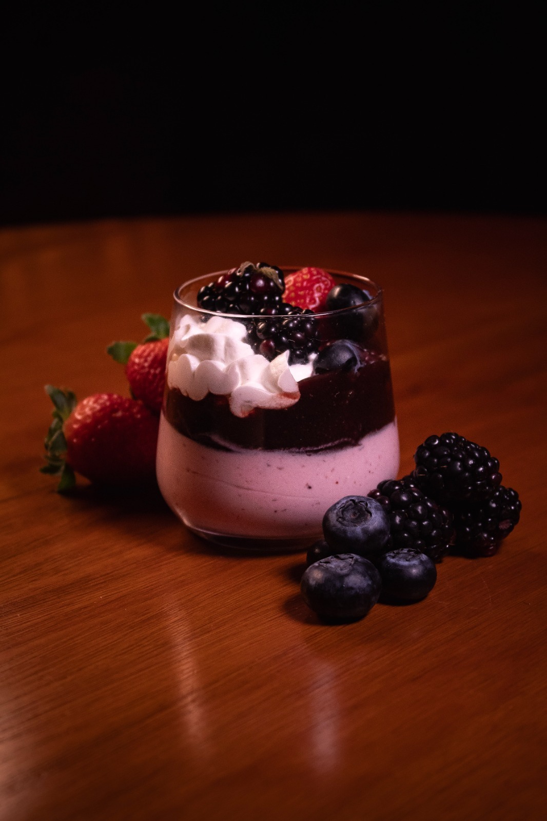 Mousse de frutas vermelhas (Preta)