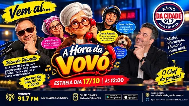 Rádio da Cidade 91.7 anuncia novidades na programação para ouvintes de São Paulo e Guarulhos
